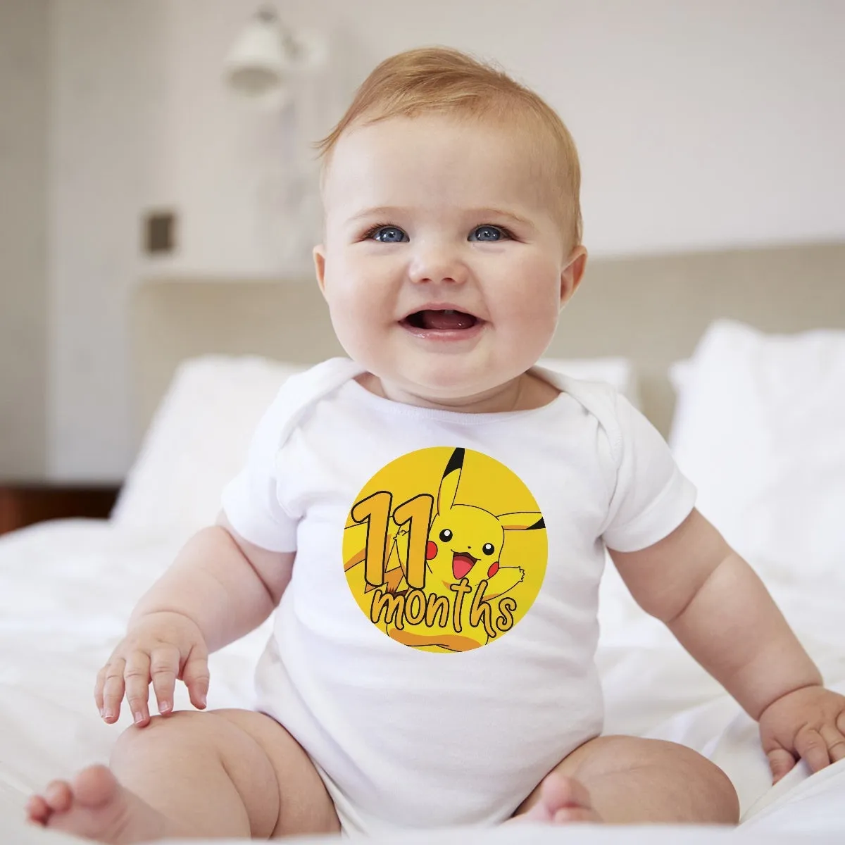 Baby Custom Monthly Onesies - Pokemon