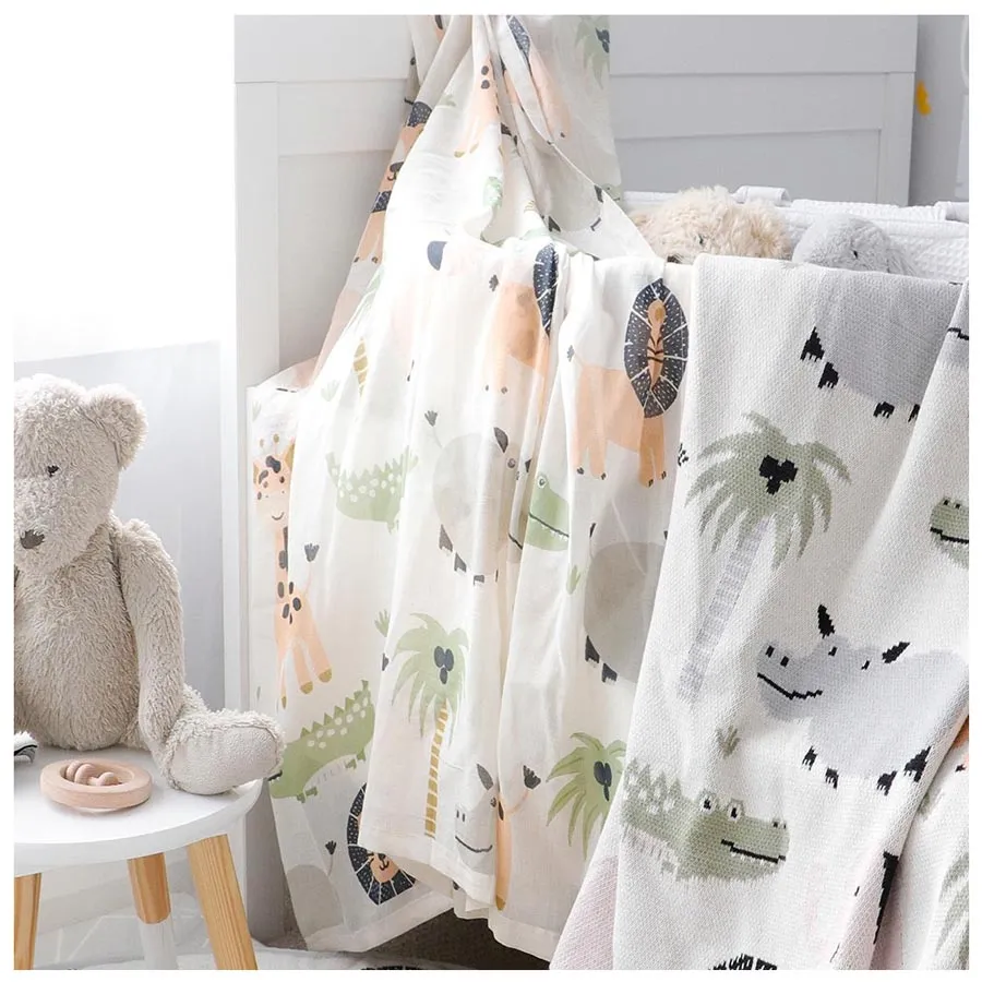 Jungle Safari Muslin Swaddle