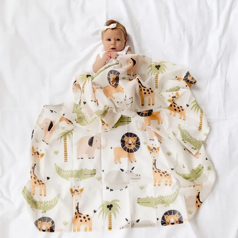 Jungle Safari Muslin Swaddle
