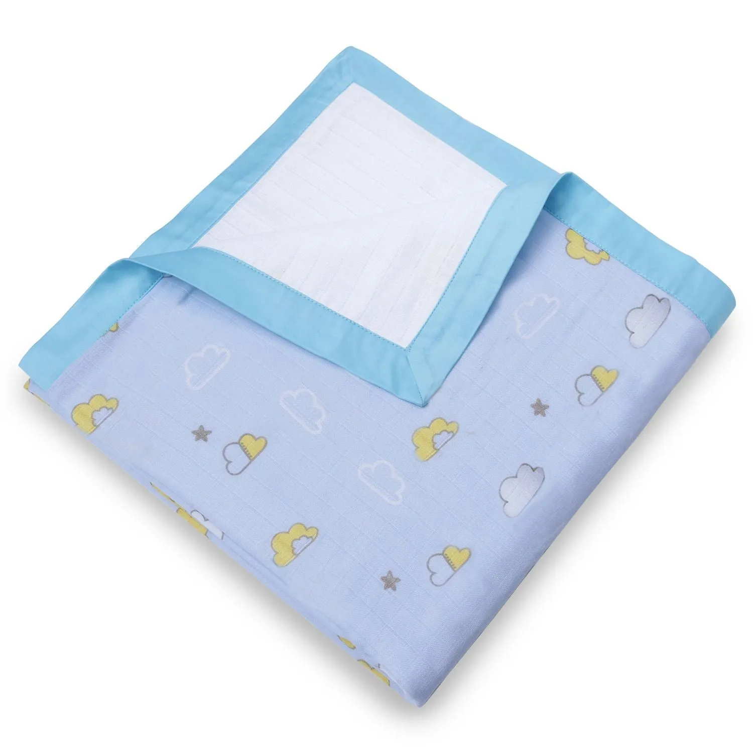 Muslin Blanket - 4 Layered - Cloud Print