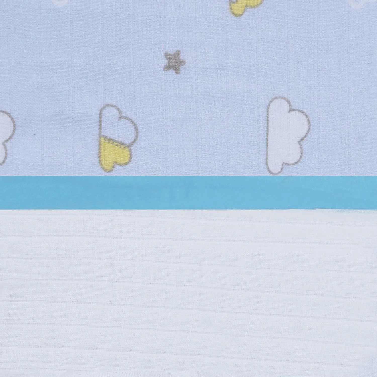 Muslin Blanket - 4 Layered - Cloud Print